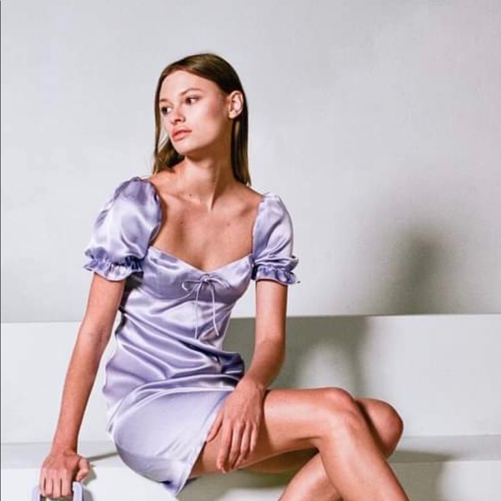 Staud Kimberly Dress in Lavender